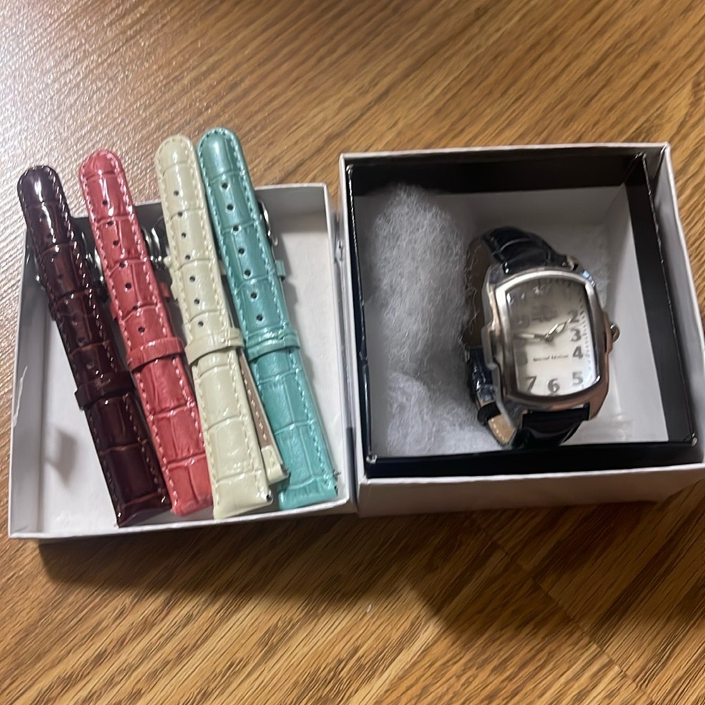 Invicta Special Edition Leather Watch with Mother of Pearl Dial